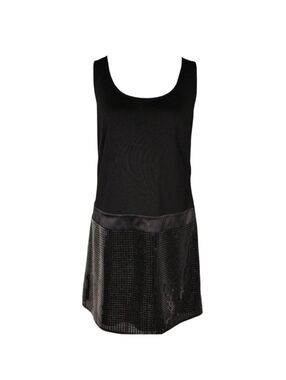 Ann Taylor Loft Petites Sleeveless Black Dress with Sequins